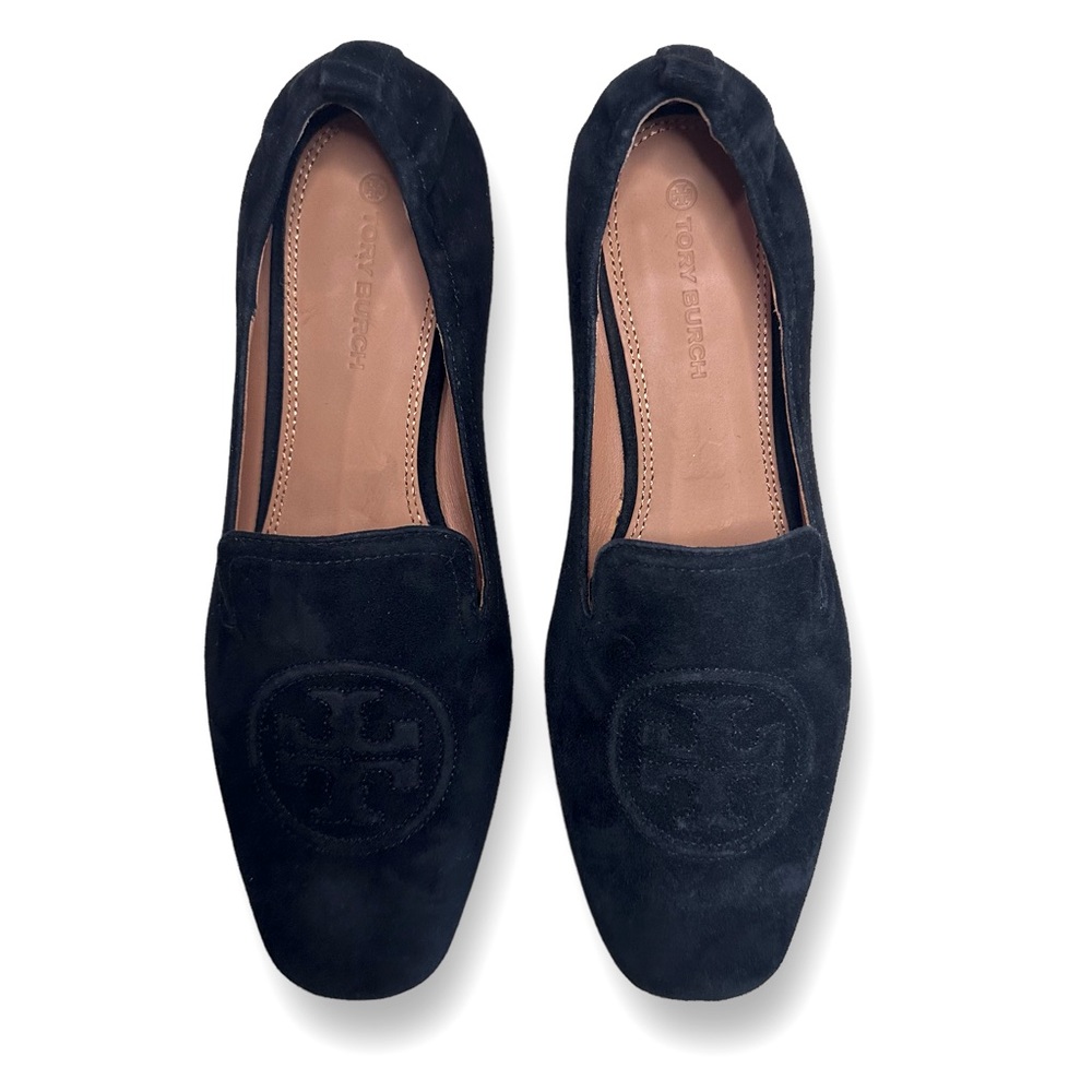 NEW TORY BURCH BLack Suede BALLET FLATS Size. 9.5 NEVER WORN